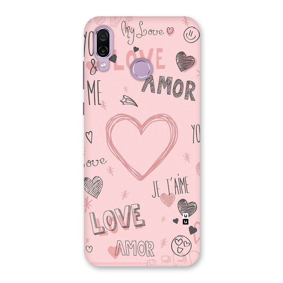 Love Amor Back Case for Honor Play