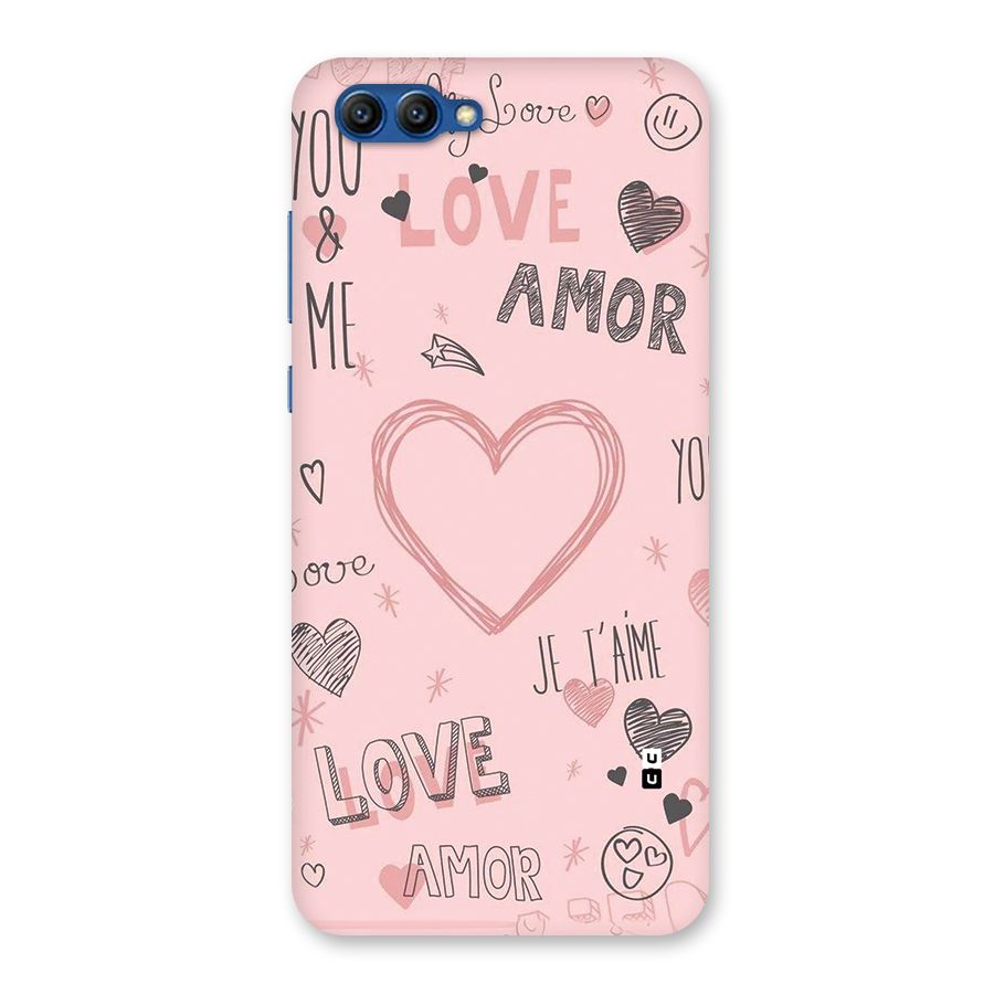 Love Amor Back Case for Honor View 10