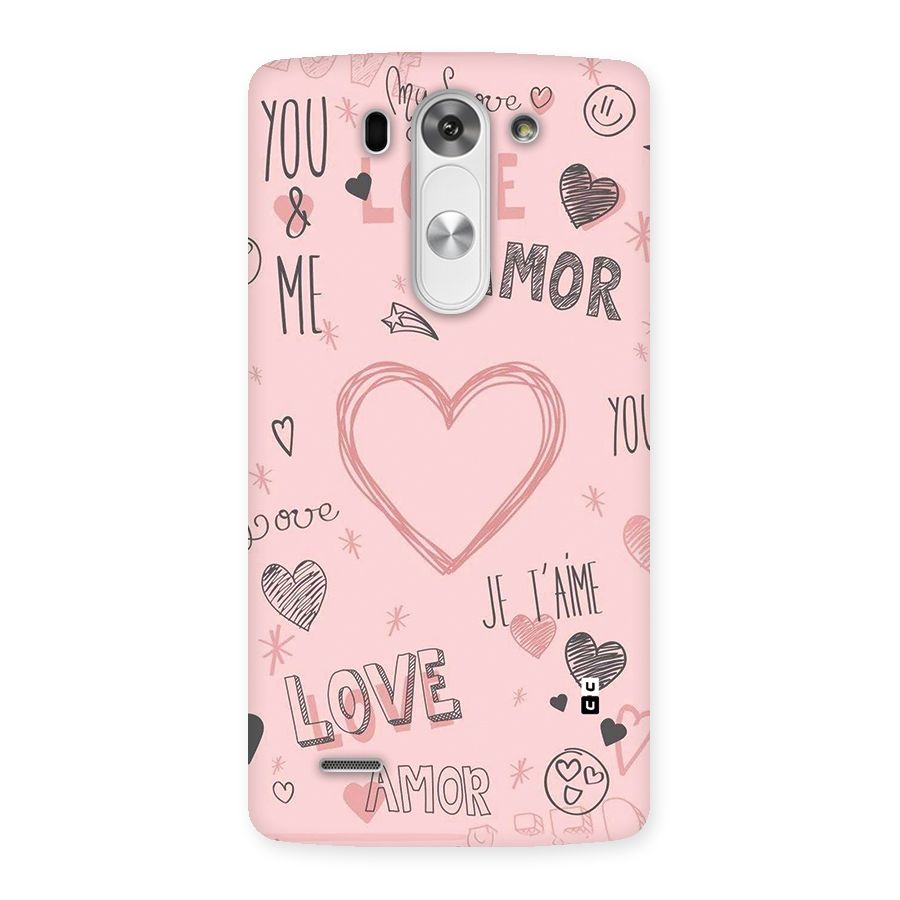 Love Amor Back Case for LG G3 Beat