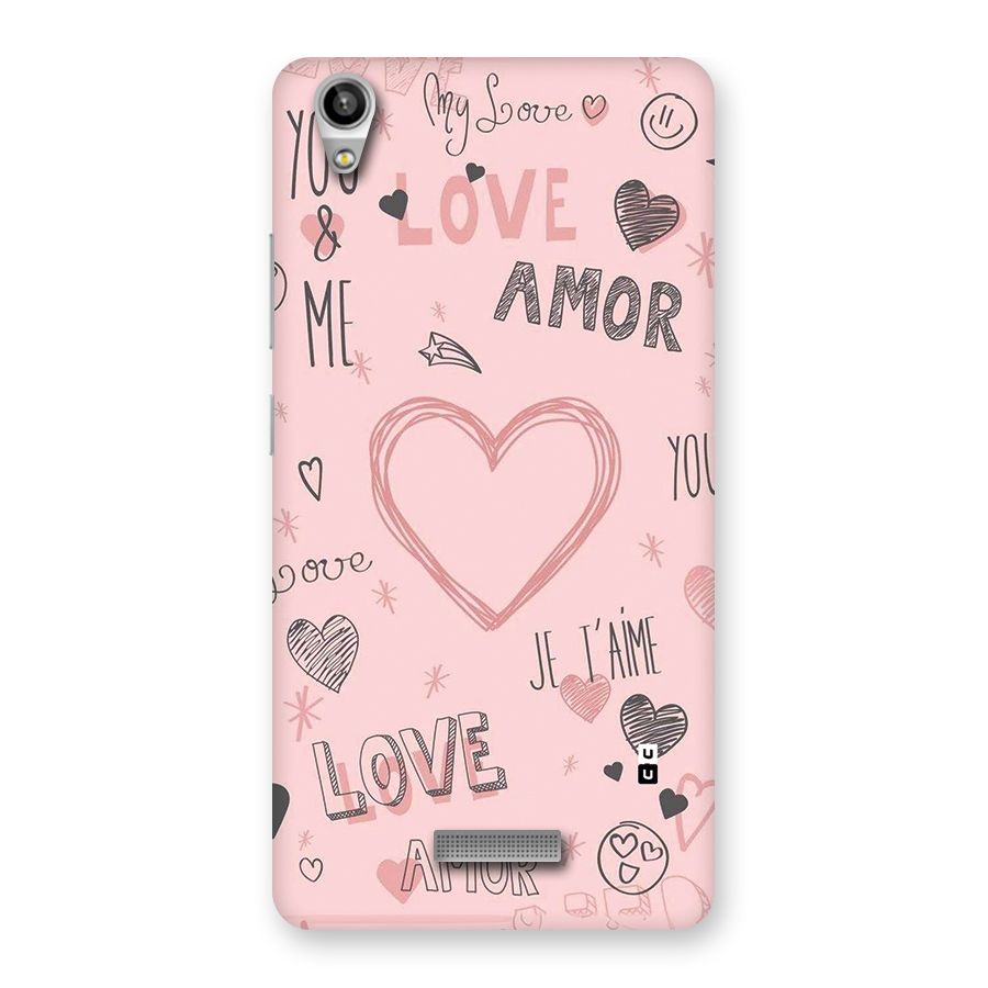 Love Amor Back Case for Lava Pixel V1
