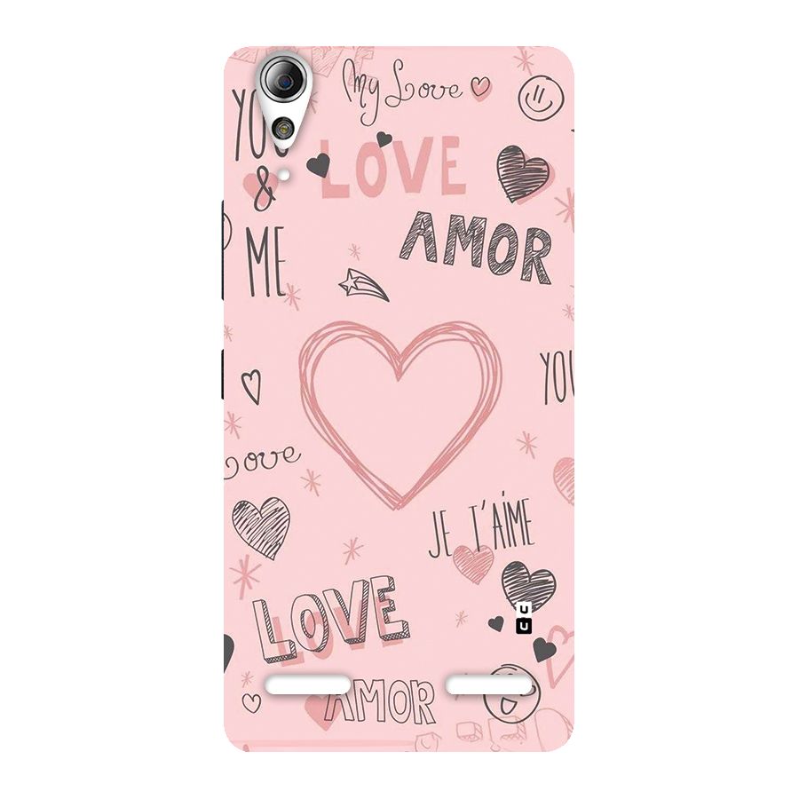 Love Amor Back Case for Lenovo A6000