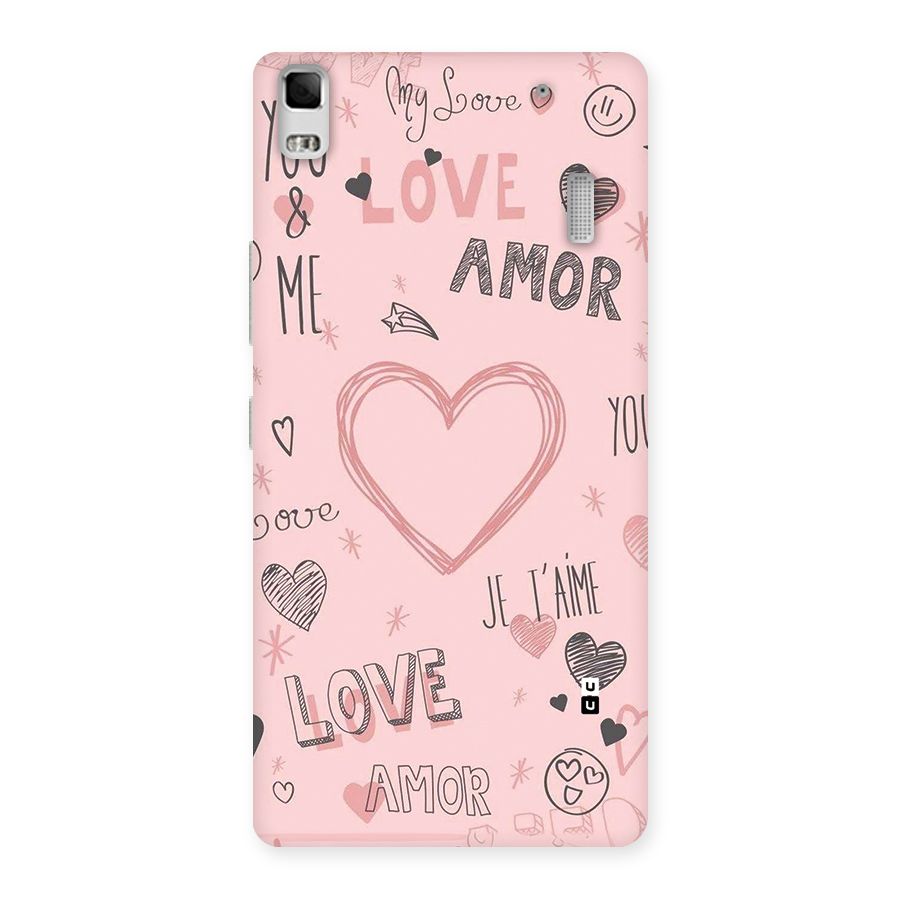 Love Amor Back Case for Lenovo A7000