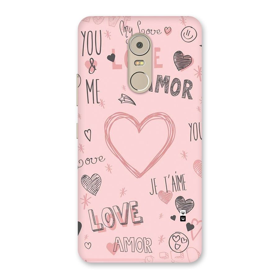 Love Amor Back Case for Lenovo K6 Note