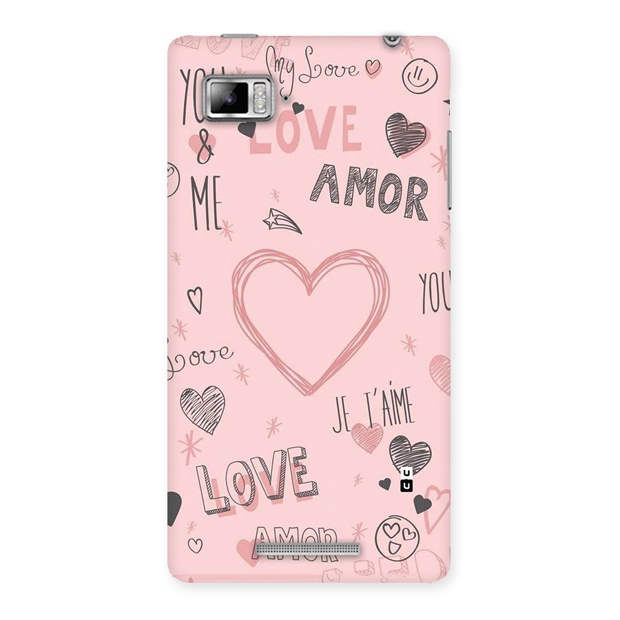 Love Amor Back Case for Lenovo Vibe Z K910
