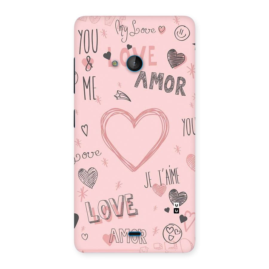 Love Amor Back Case for Lumia 540