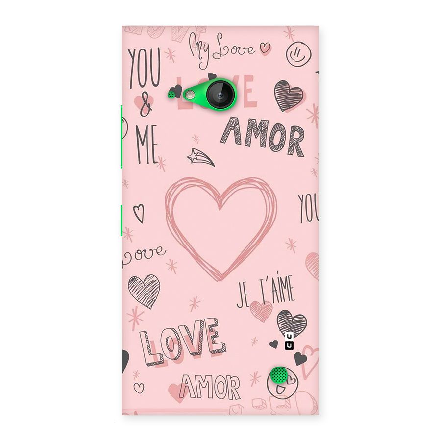 Love Amor Back Case for Lumia 730