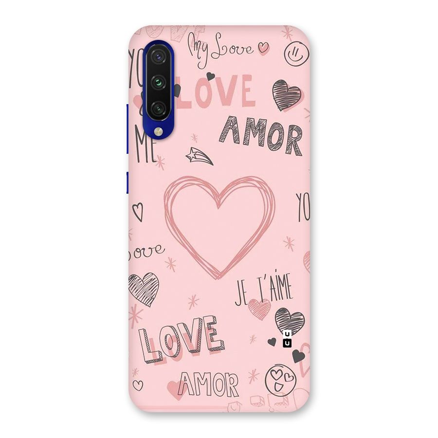 Love Amor Back Case for Mi A3