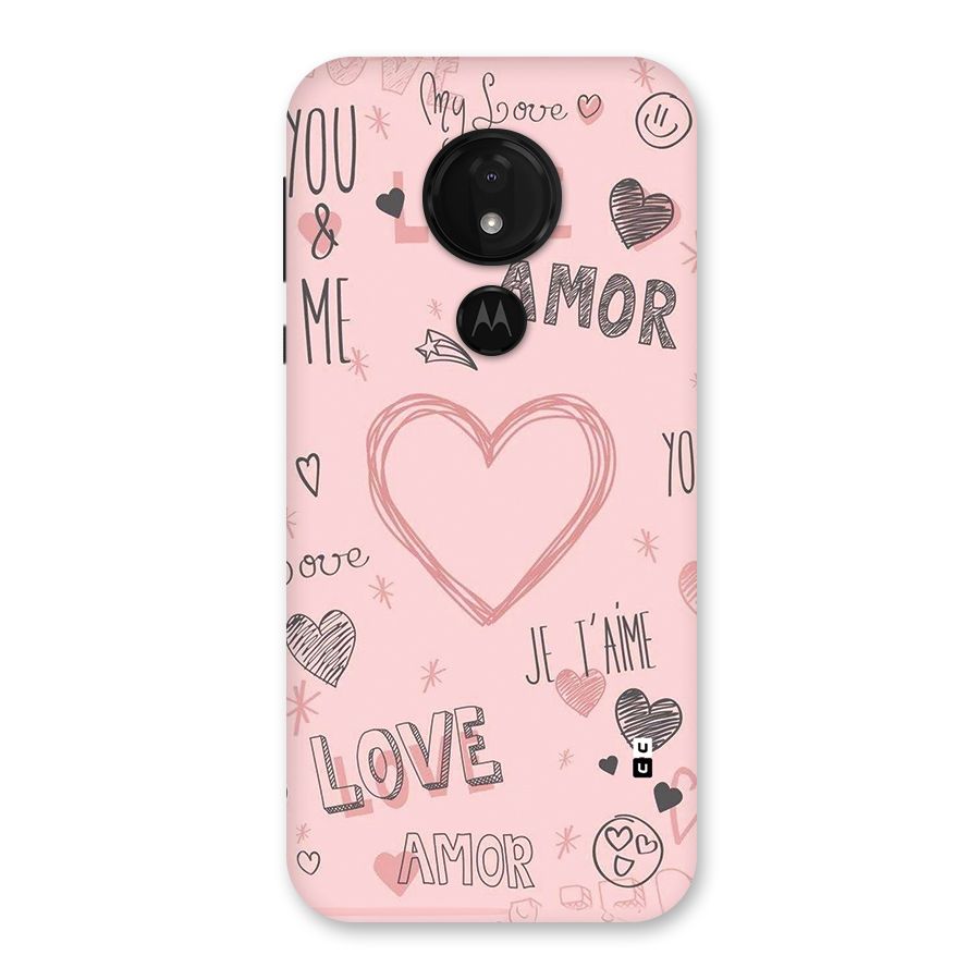 Love Amor Back Case for Moto G7 Power