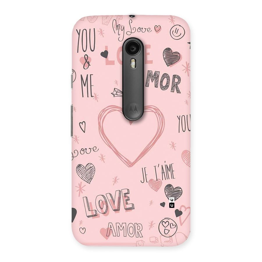Love Amor Back Case for Moto G Turbo