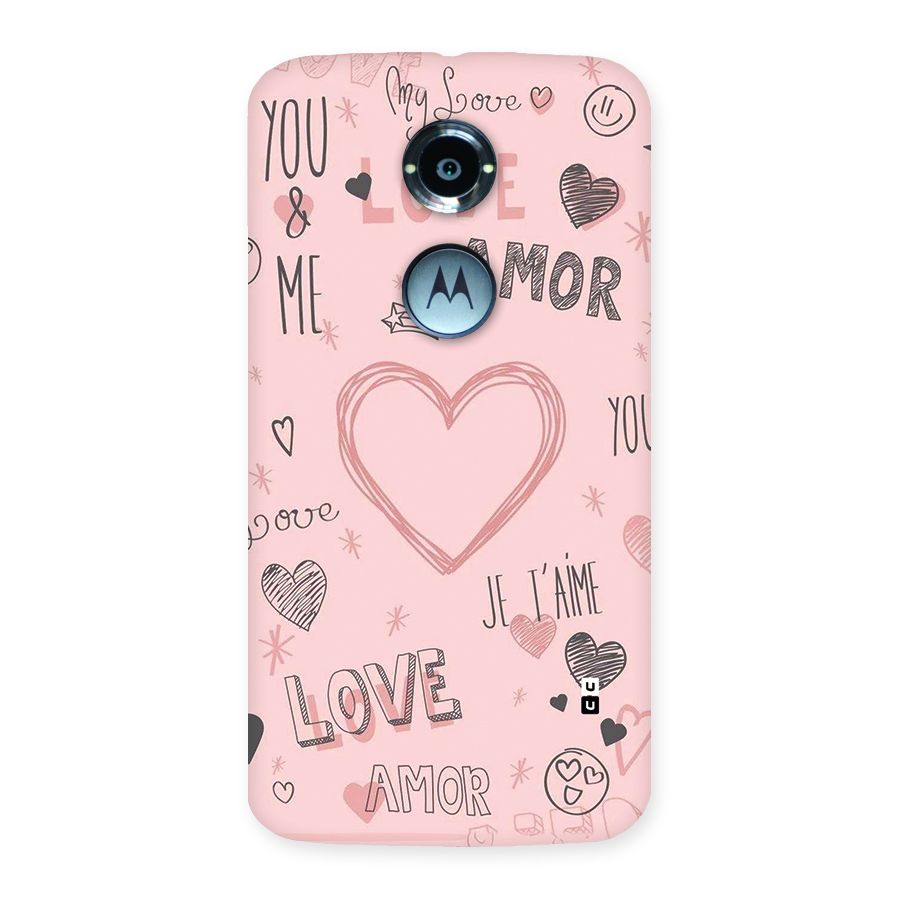 Love Amor Back Case for Moto X2