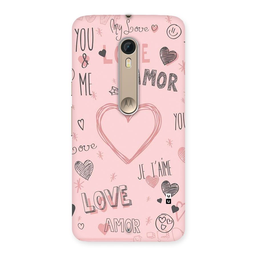 Love Amor Back Case for Moto X Style
