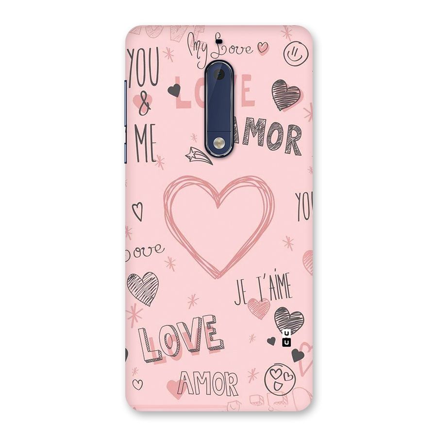 Love Amor Back Case for Nokia 5