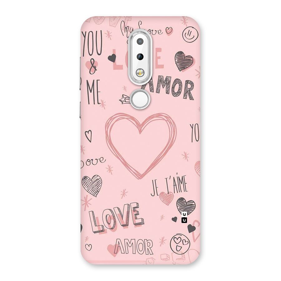 Love Amor Back Case for Nokia 6.1 Plus