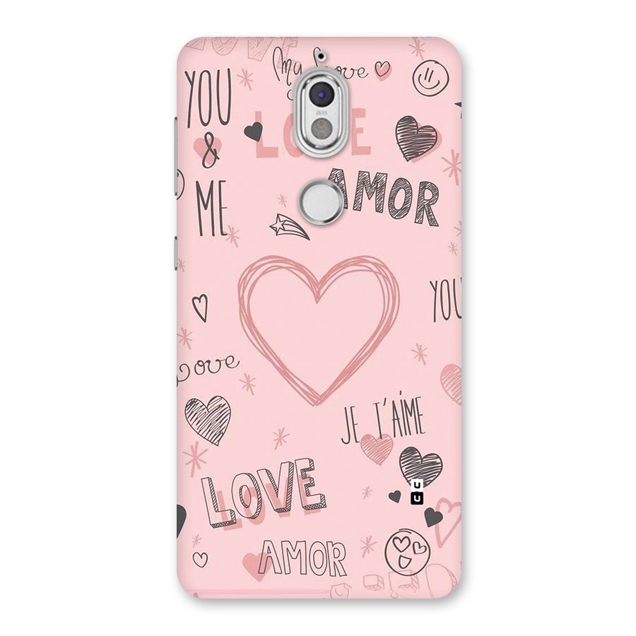 Love Amor Back Case for Nokia 7