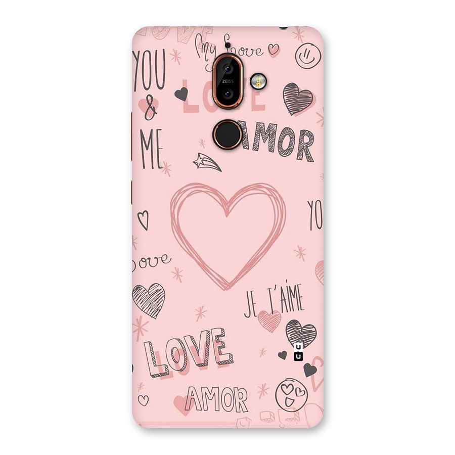 Love Amor Back Case for Nokia 7 Plus