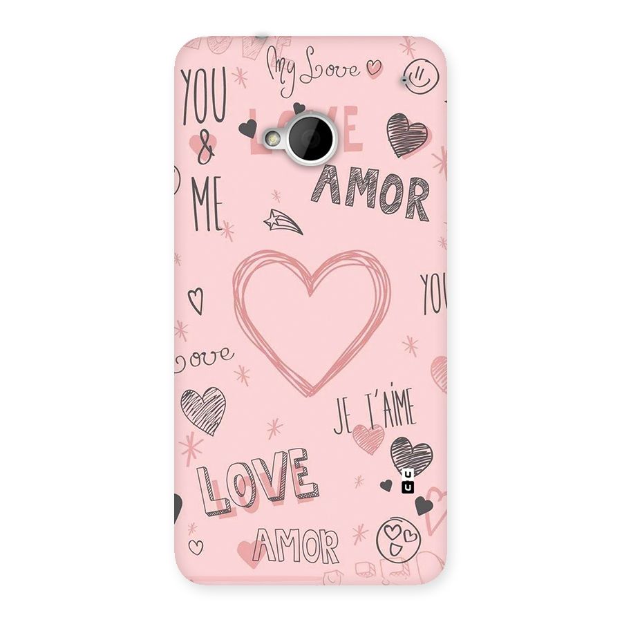 Love Amor Back Case for One M7 (Single Sim)