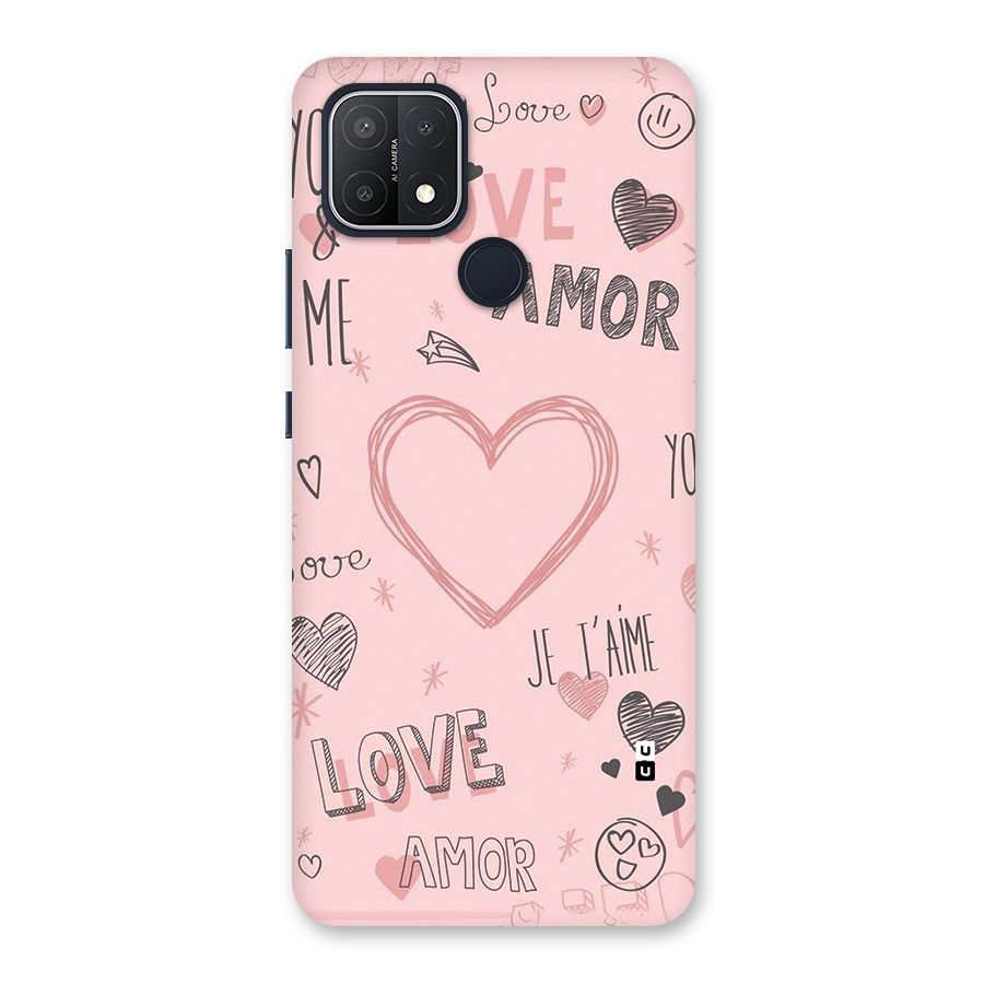 Love Amor Back Case for Oppo A15
