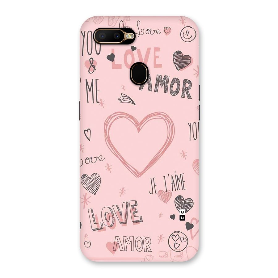 Love Amor Back Case for Oppo A5s