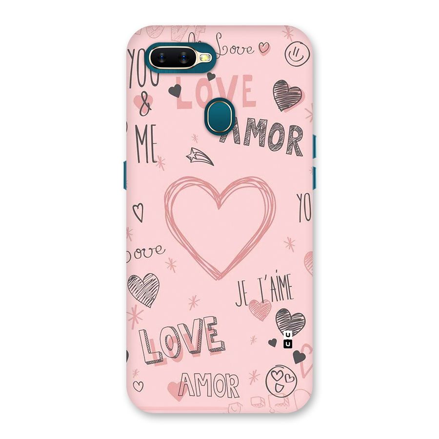 Love Amor Back Case for Oppo A7