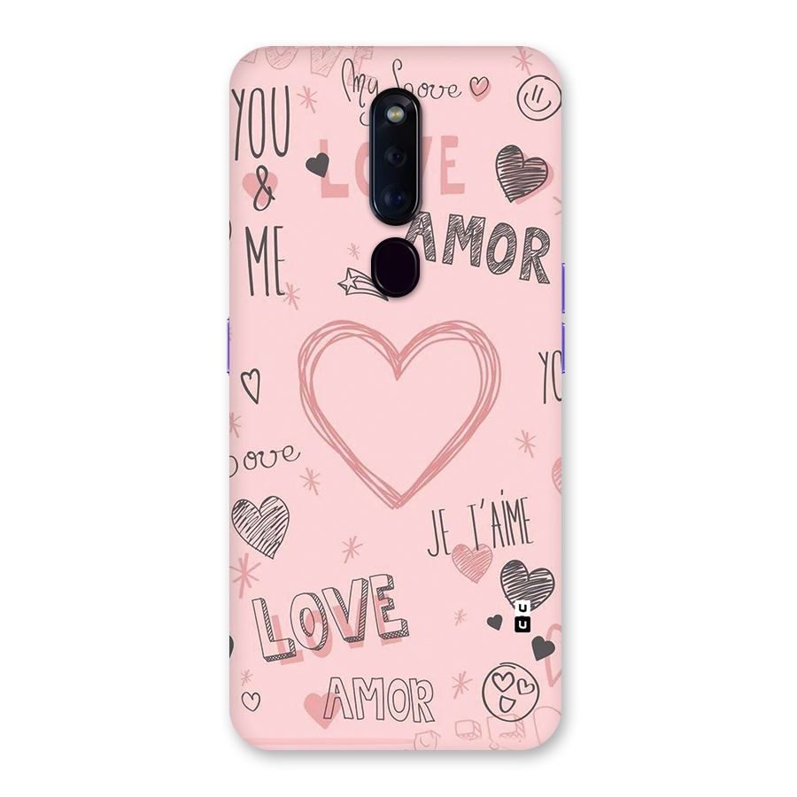 Love Amor Back Case for Oppo F11 Pro