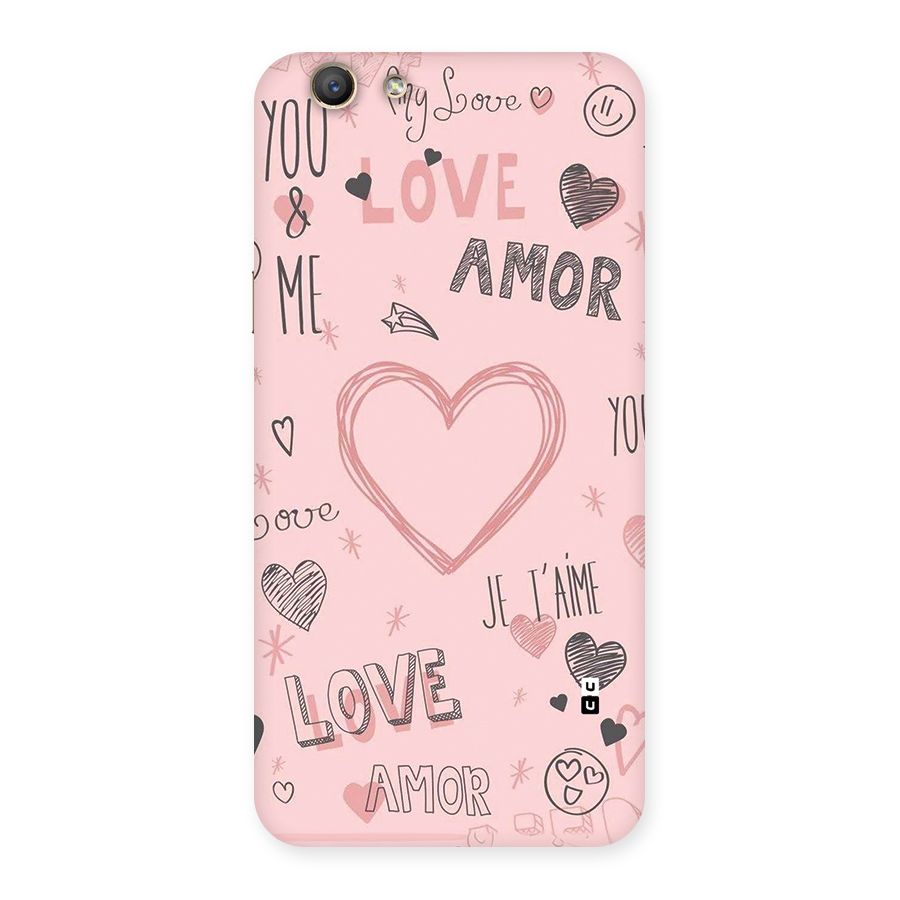 Love Amor Back Case for Oppo F1s