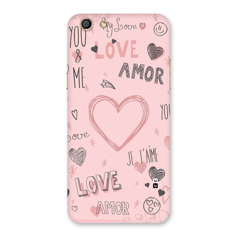 Love Amor Back Case for Oppo F3