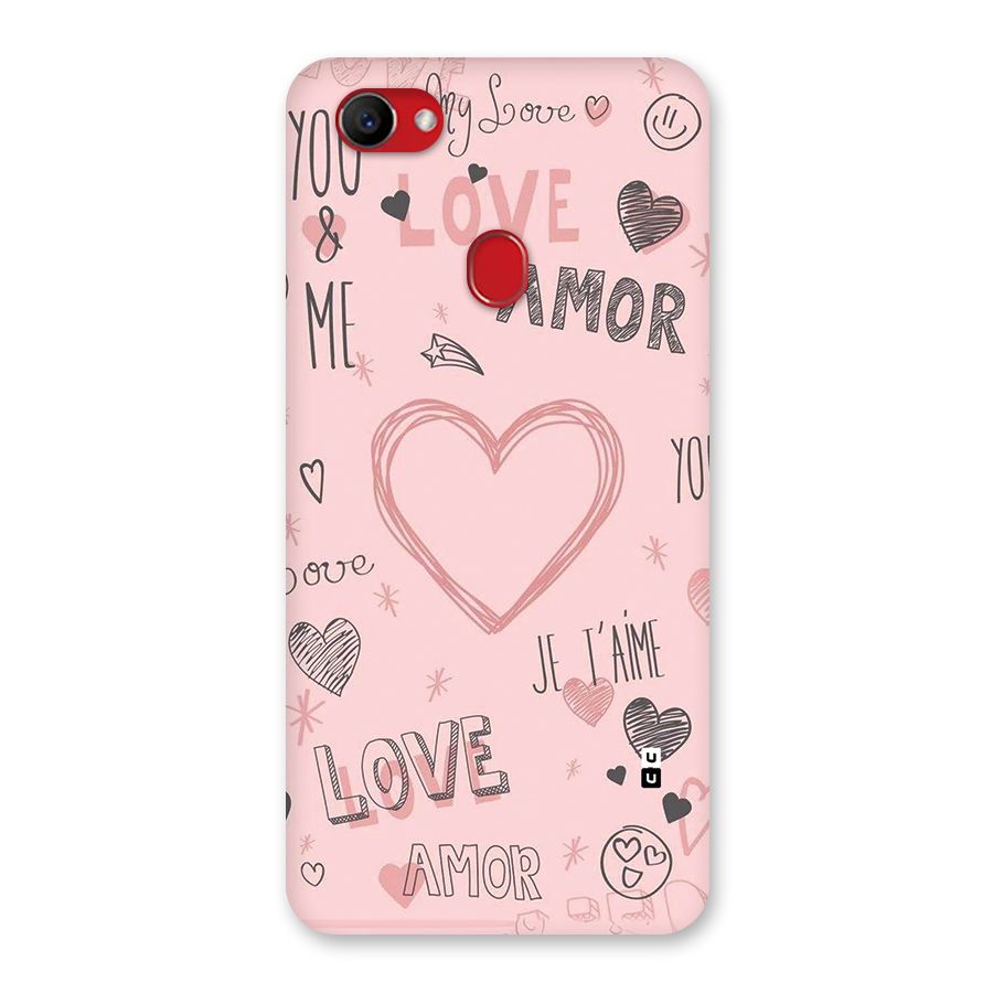 Love Amor Back Case for Oppo F7