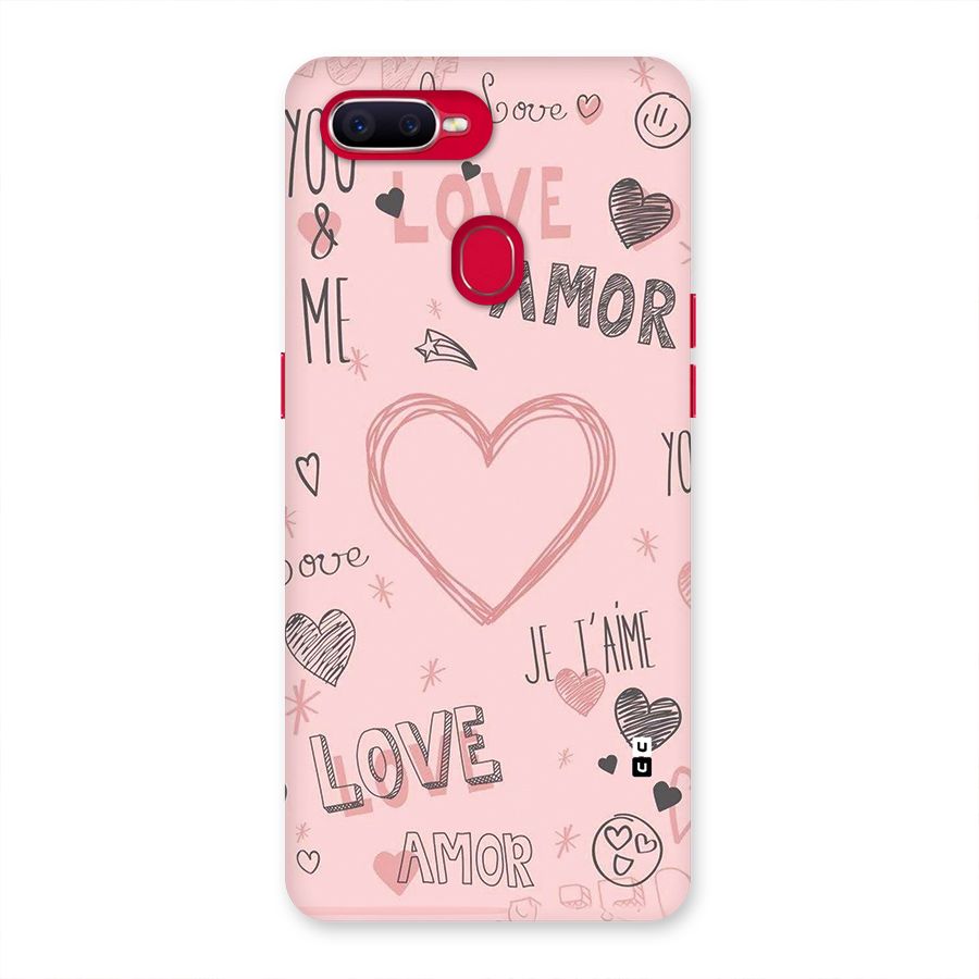Love Amor Back Case for Oppo F9 Pro