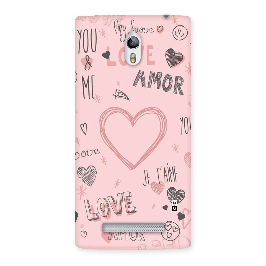 Love Amor Back Case for Oppo Find 7