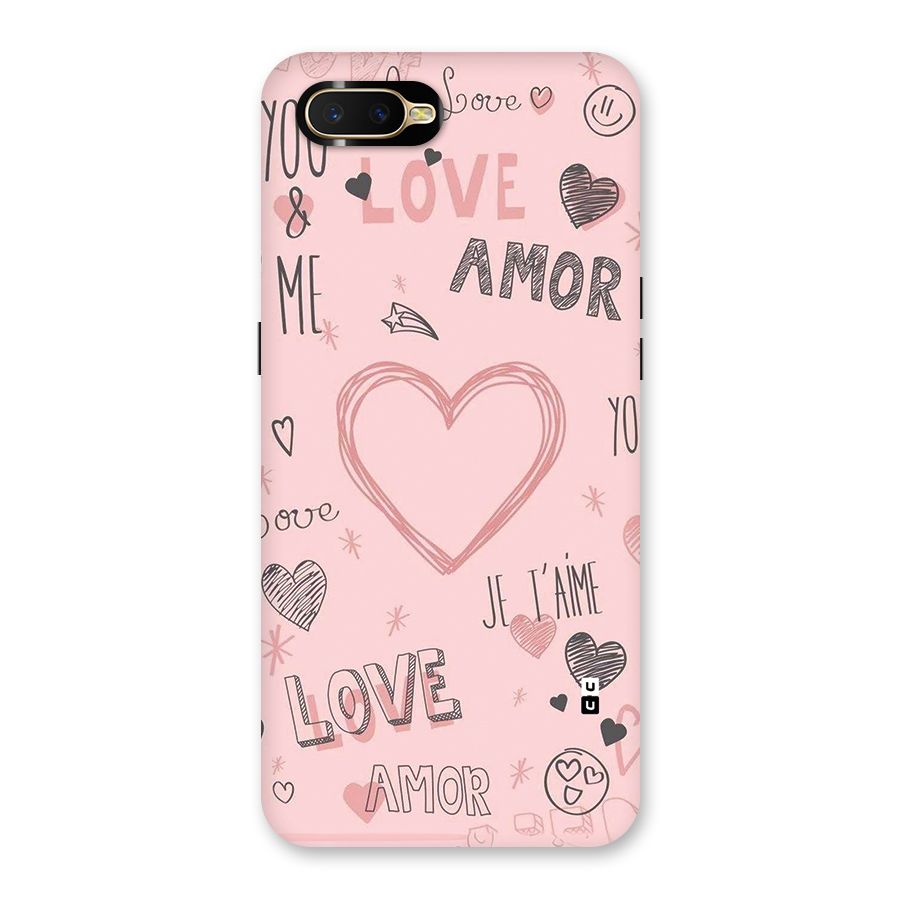 Love Amor Back Case for Oppo K1