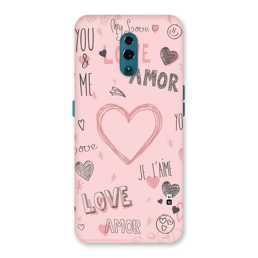 Love Amor Back Case for Oppo Reno