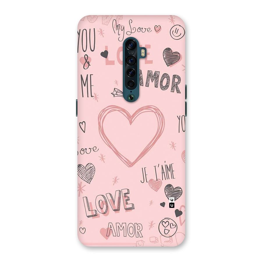 Love Amor Back Case for Oppo Reno2