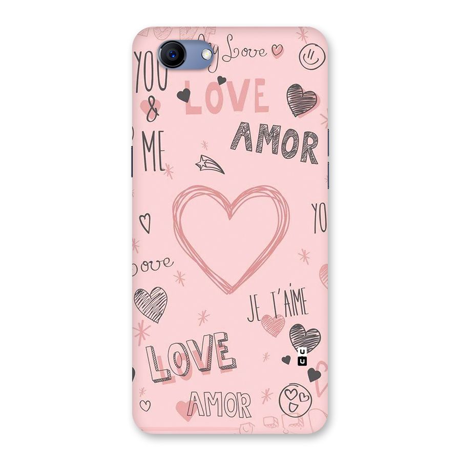 Love Amor Back Case for Realme 1
