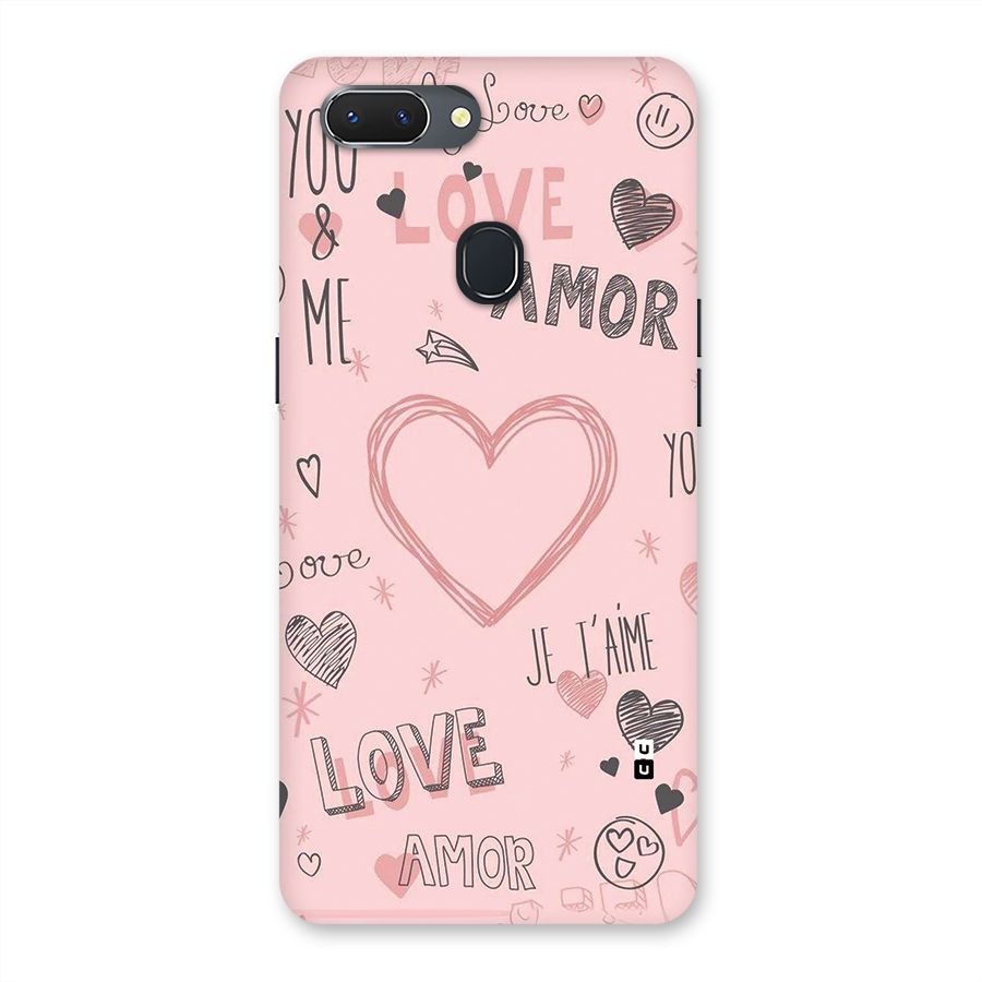 Love Amor Back Case for Realme 2
