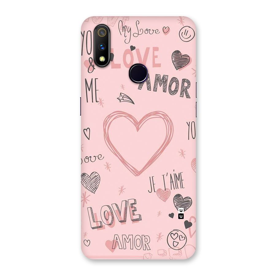Love Amor Back Case for Realme 3 Pro