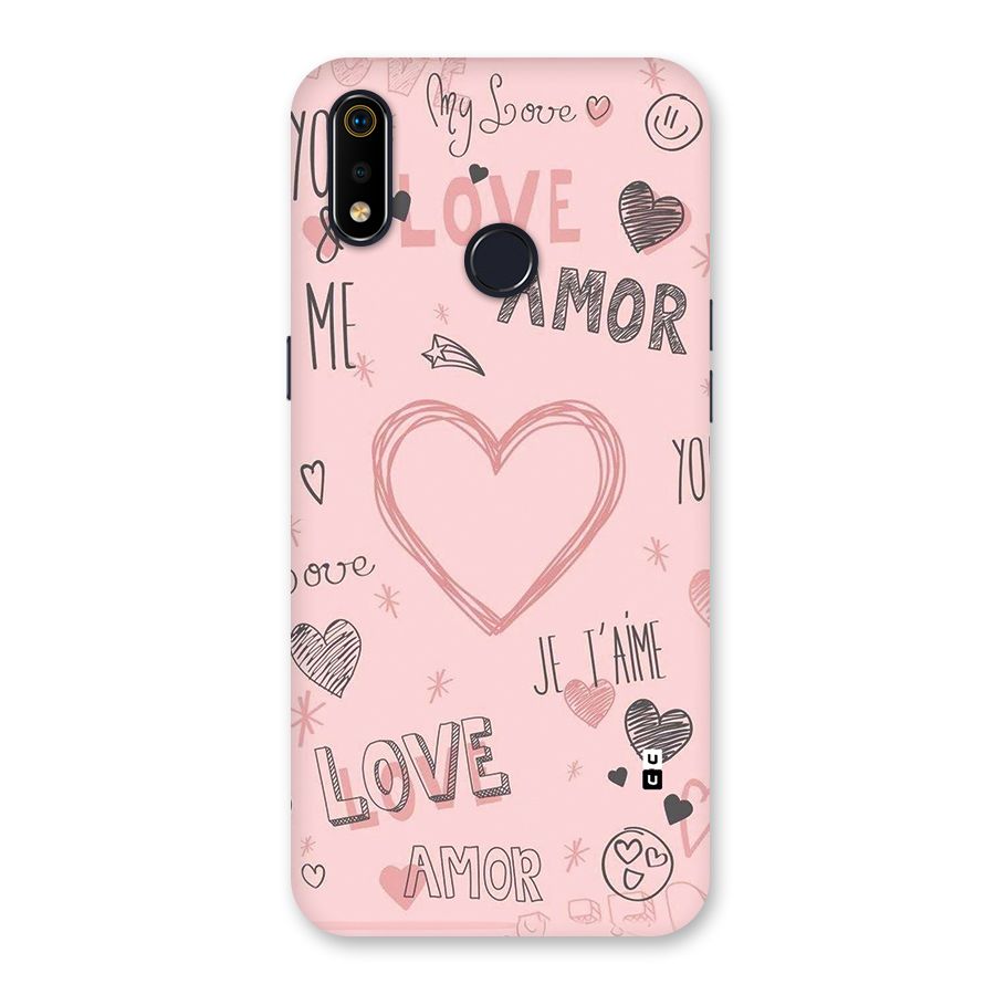 Love Amor Back Case for Realme 3i