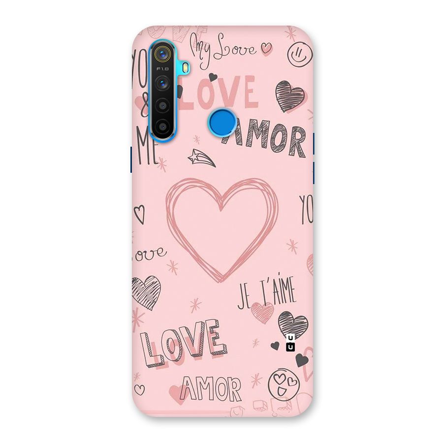 Love Amor Back Case for Realme 5