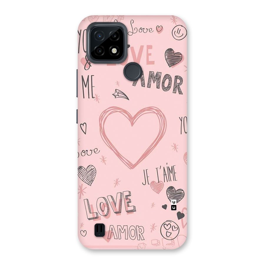 Love Amor Back Case for Realme C21