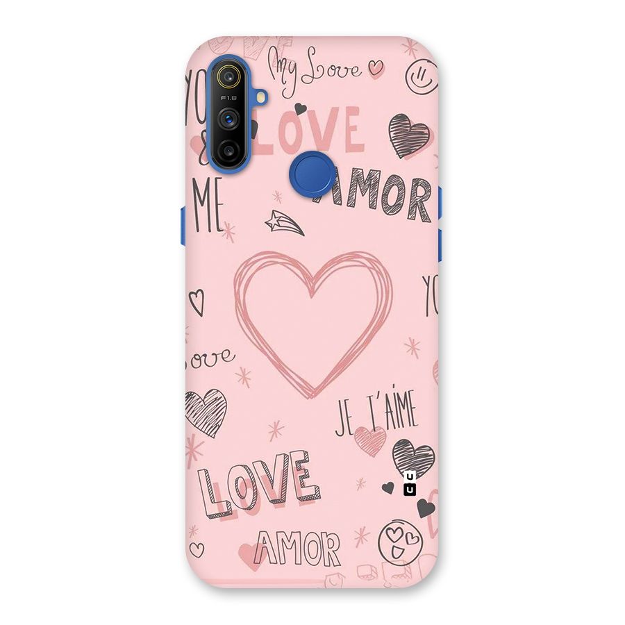 Love Amor Back Case for Realme Narzo 10A