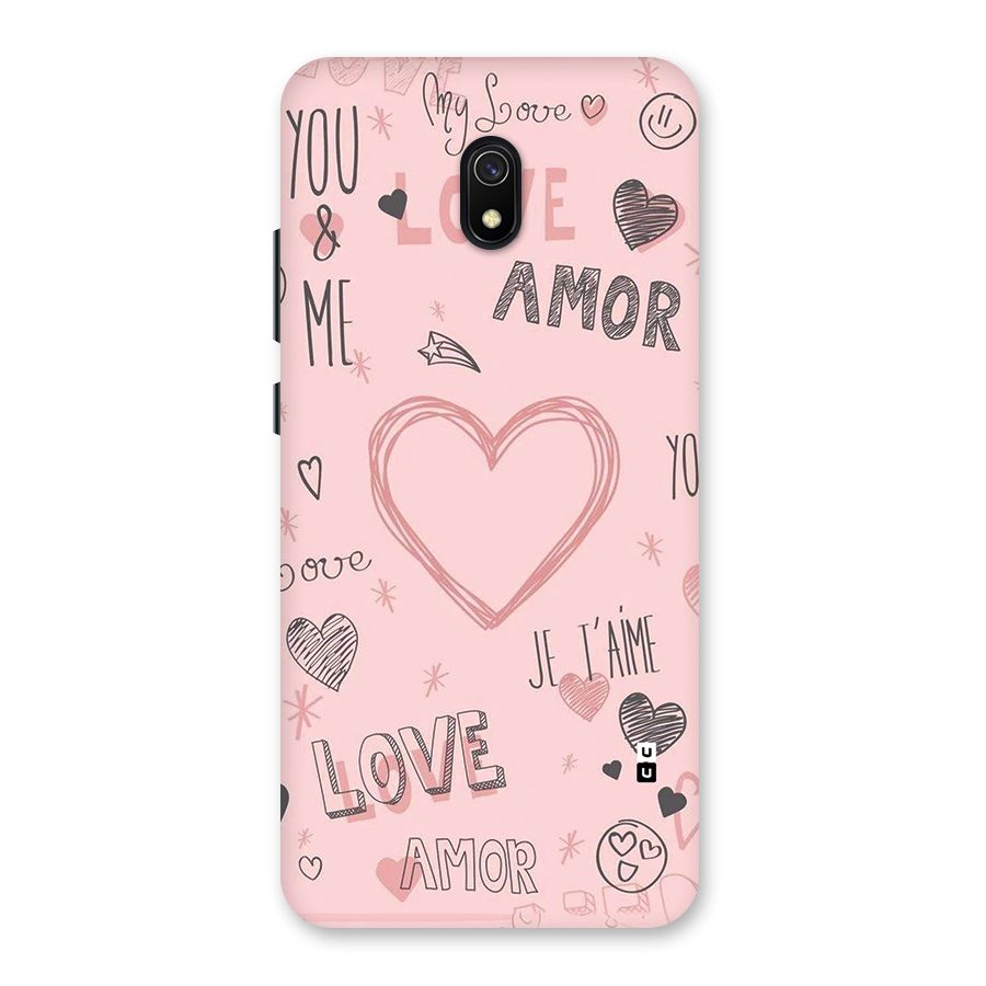 Love Amor Back Case for Redmi 8A