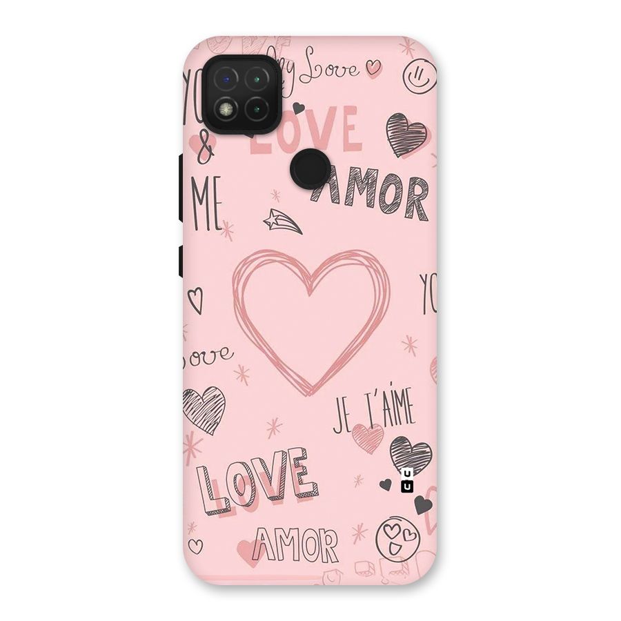 Love Amor Back Case for Redmi 9 Activ