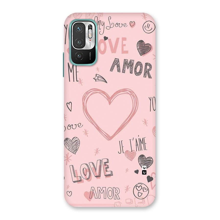 Love Amor Back Case for Redmi Note 10T 5G