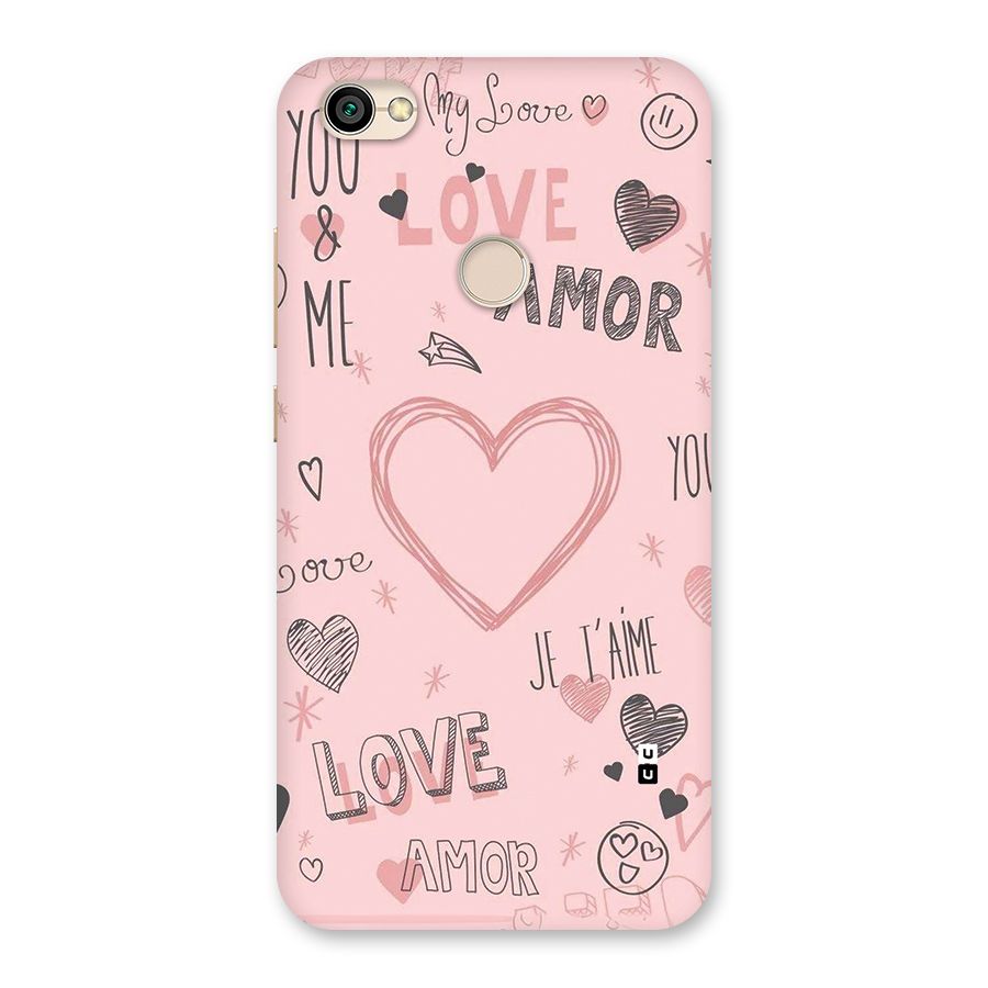 Love Amor Back Case for Redmi Y1 2017