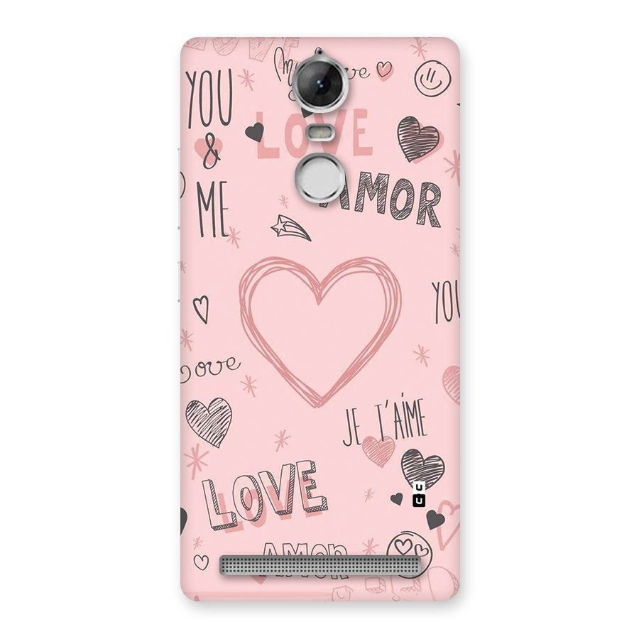 Love Amor Back Case for Vibe K5 Note