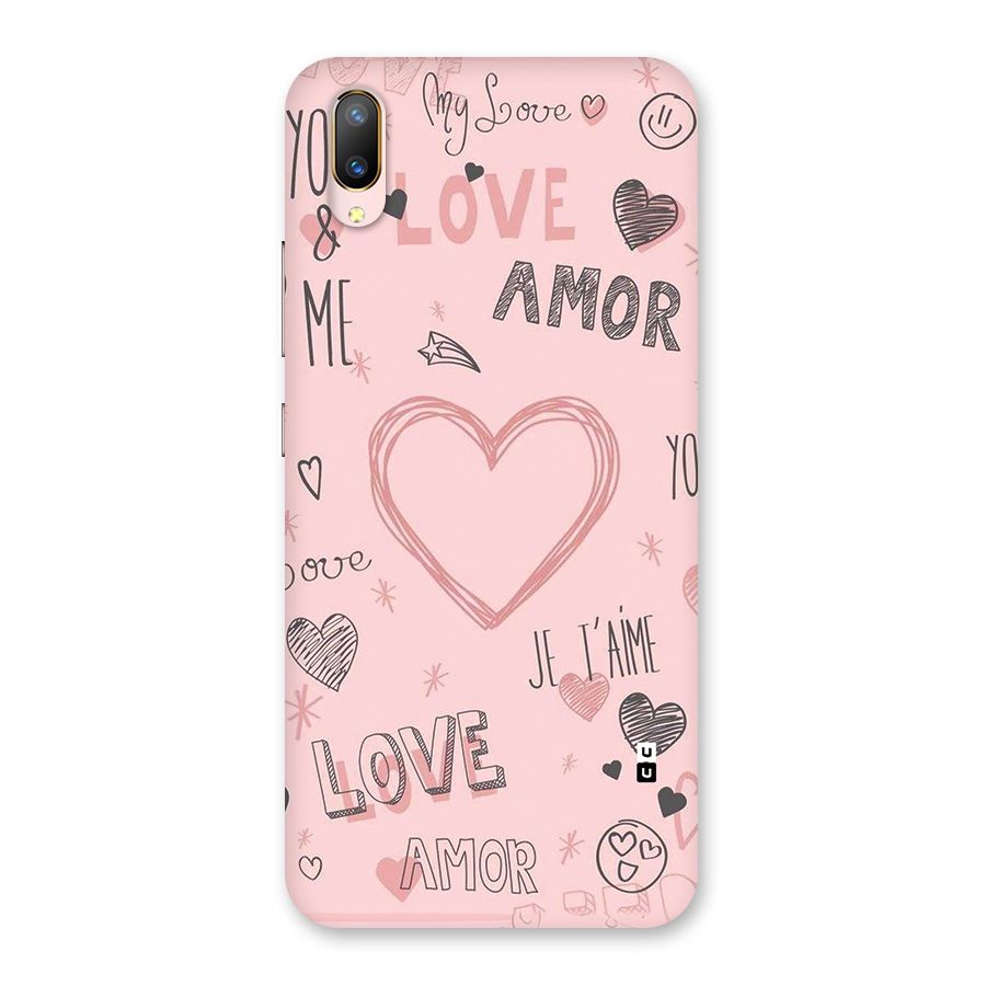 Love Amor Back Case for Vivo V11 Pro