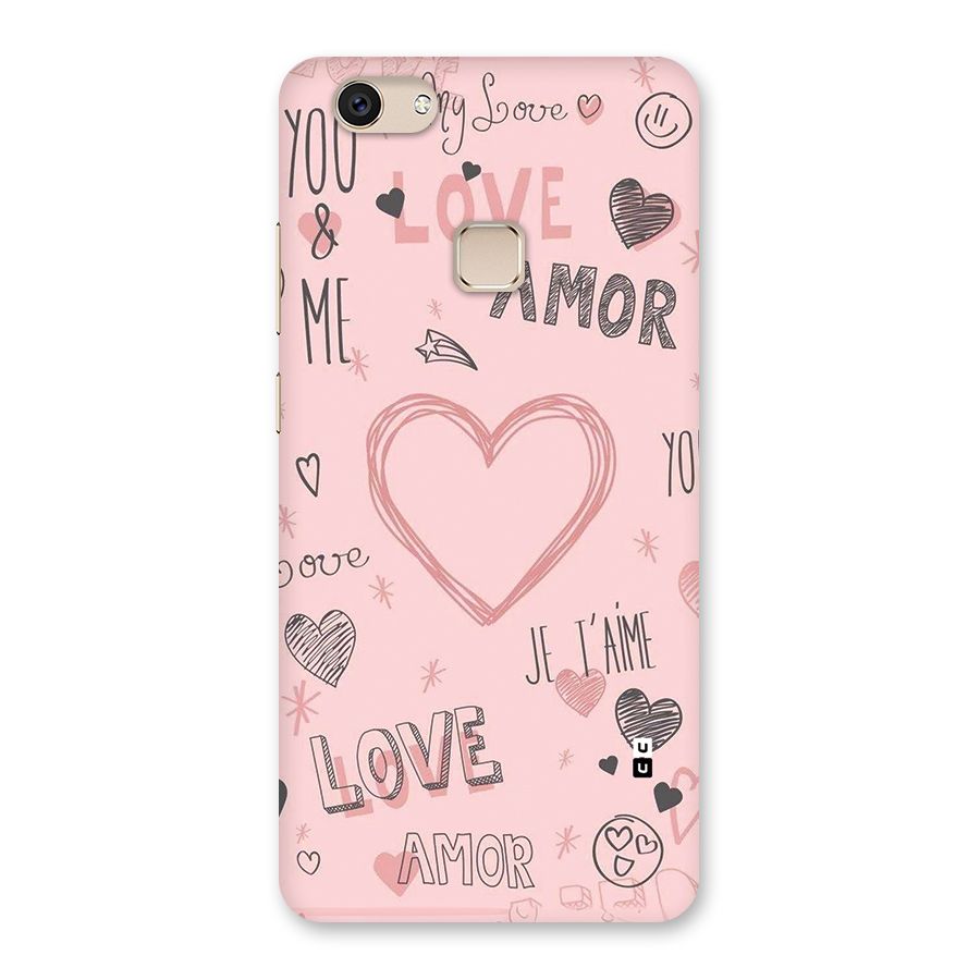 Love Amor Back Case for Vivo V7