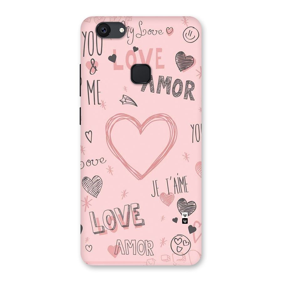 Love Amor Back Case for Vivo V7 Plus