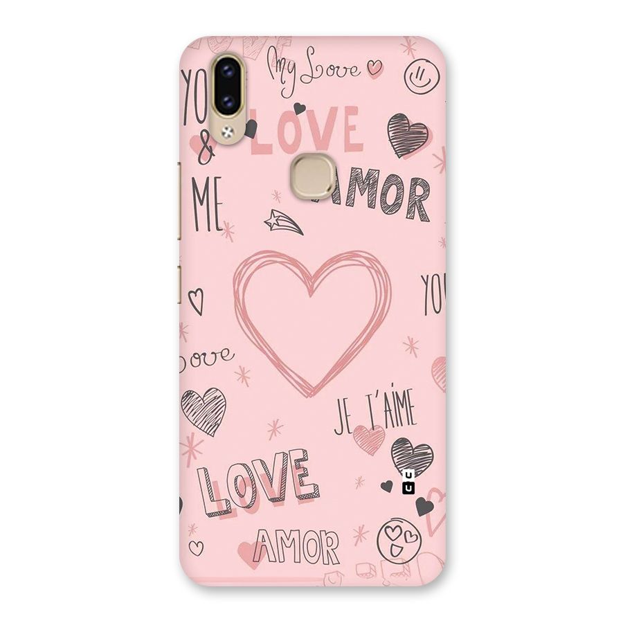 Love Amor Back Case for Vivo V9 Youth