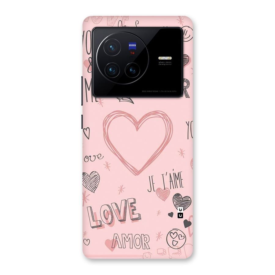 Love Amor Back Case for Vivo X80