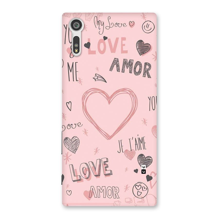 Love Amor Back Case for Xperia XZ